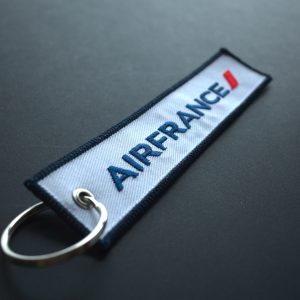 Flight Tag Style Keychain